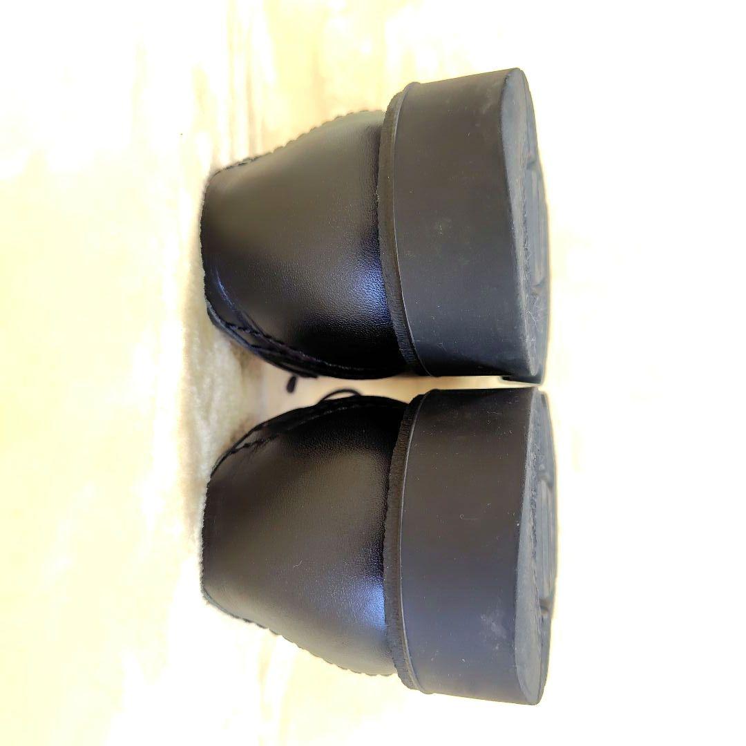 極美品 クレマン パドロール チロリアンシューズ モカシン ブラック 40 革靴