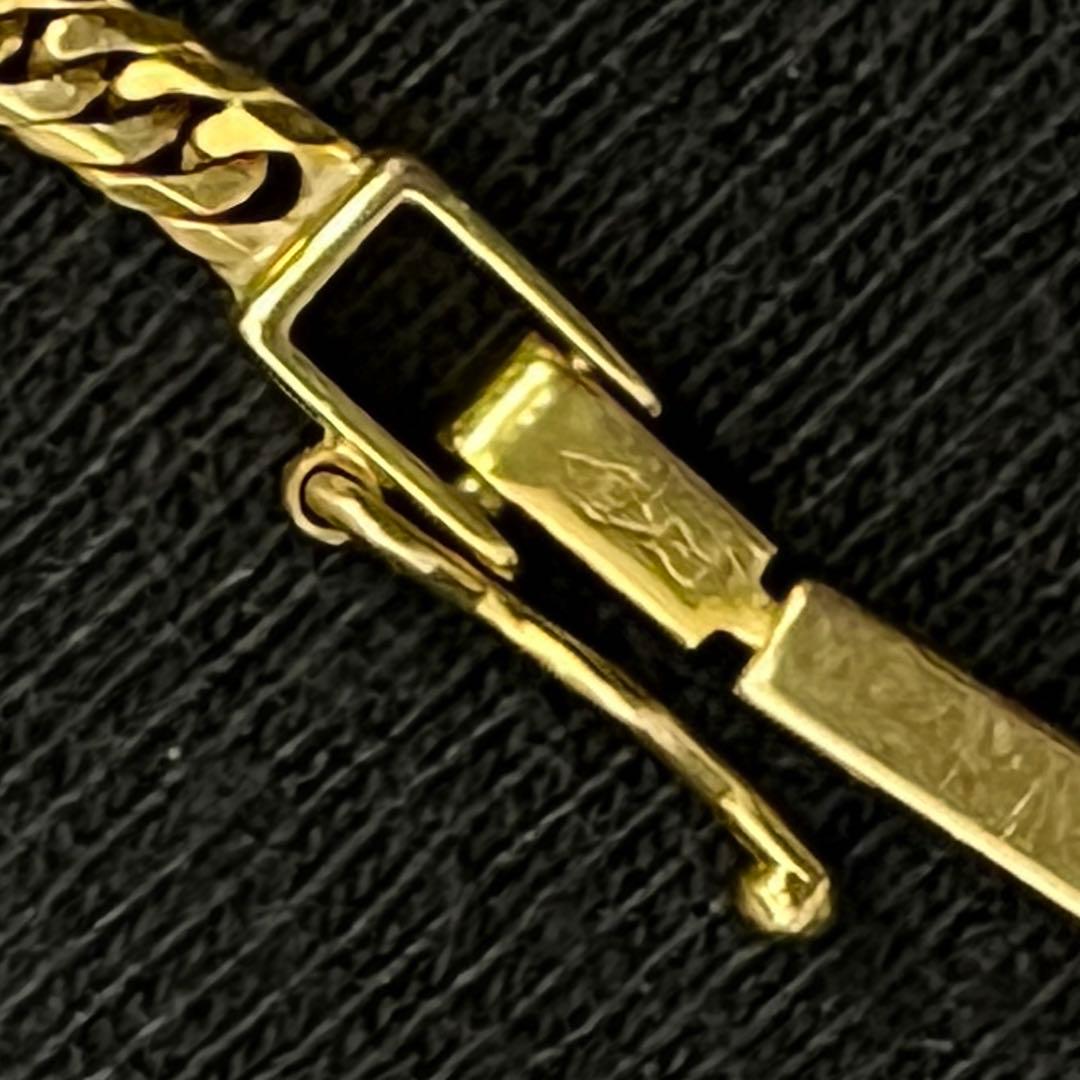 K18 喜平６面ダブルアンクレット　23cm 5g造幣局マーク付き