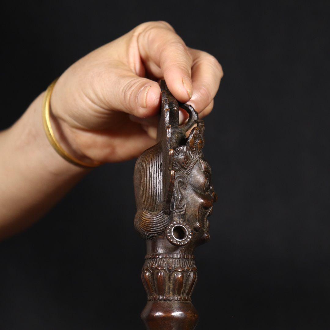 金剛杵降魔杵 法器 チベット密教仏具 銅製品 鎮宅辟邪 開運風 招財置物工芸品
