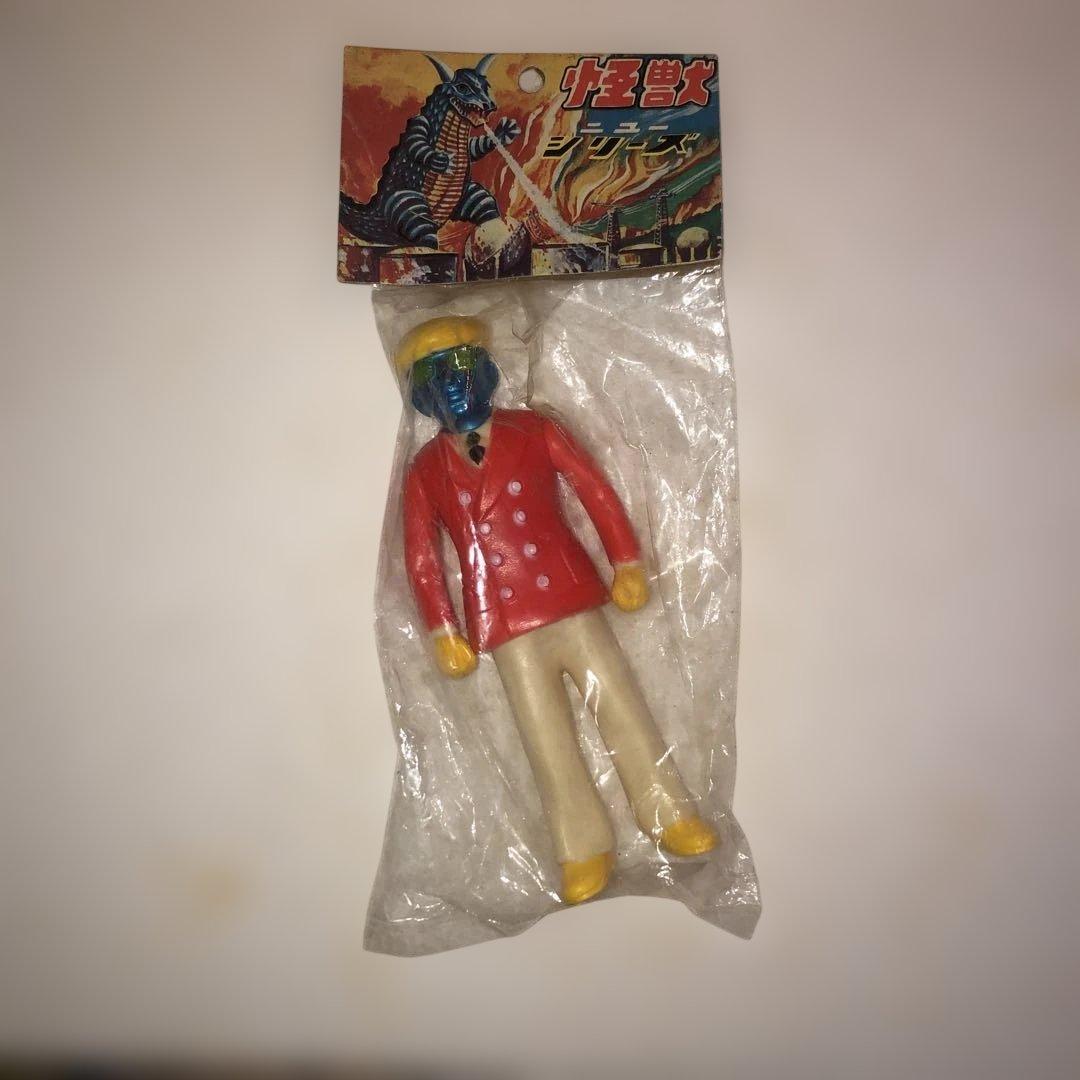 放送当時物　無版権　パチモノ ソフビ　ロボット刑事K