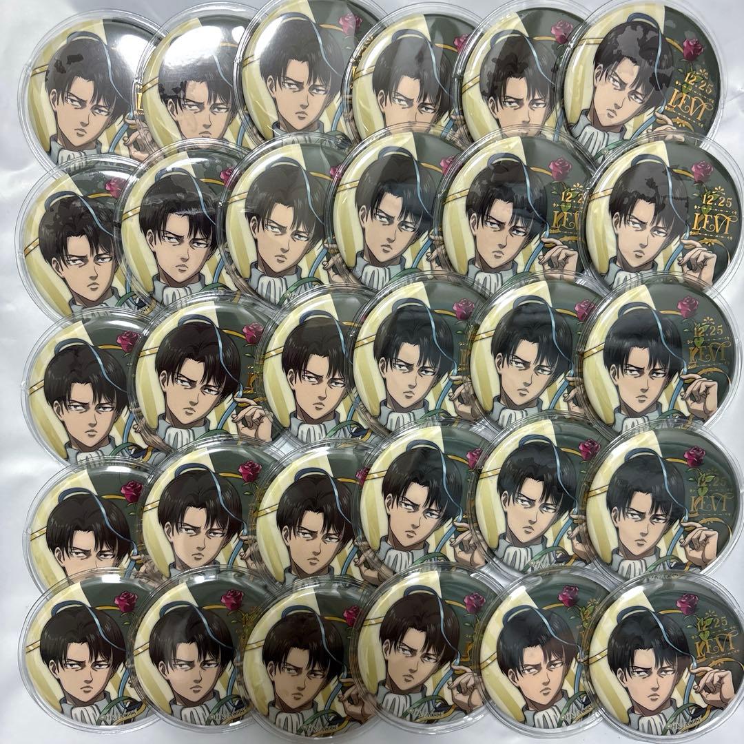 リヴァイ兵長 バースデー缶バッジ 30個セット