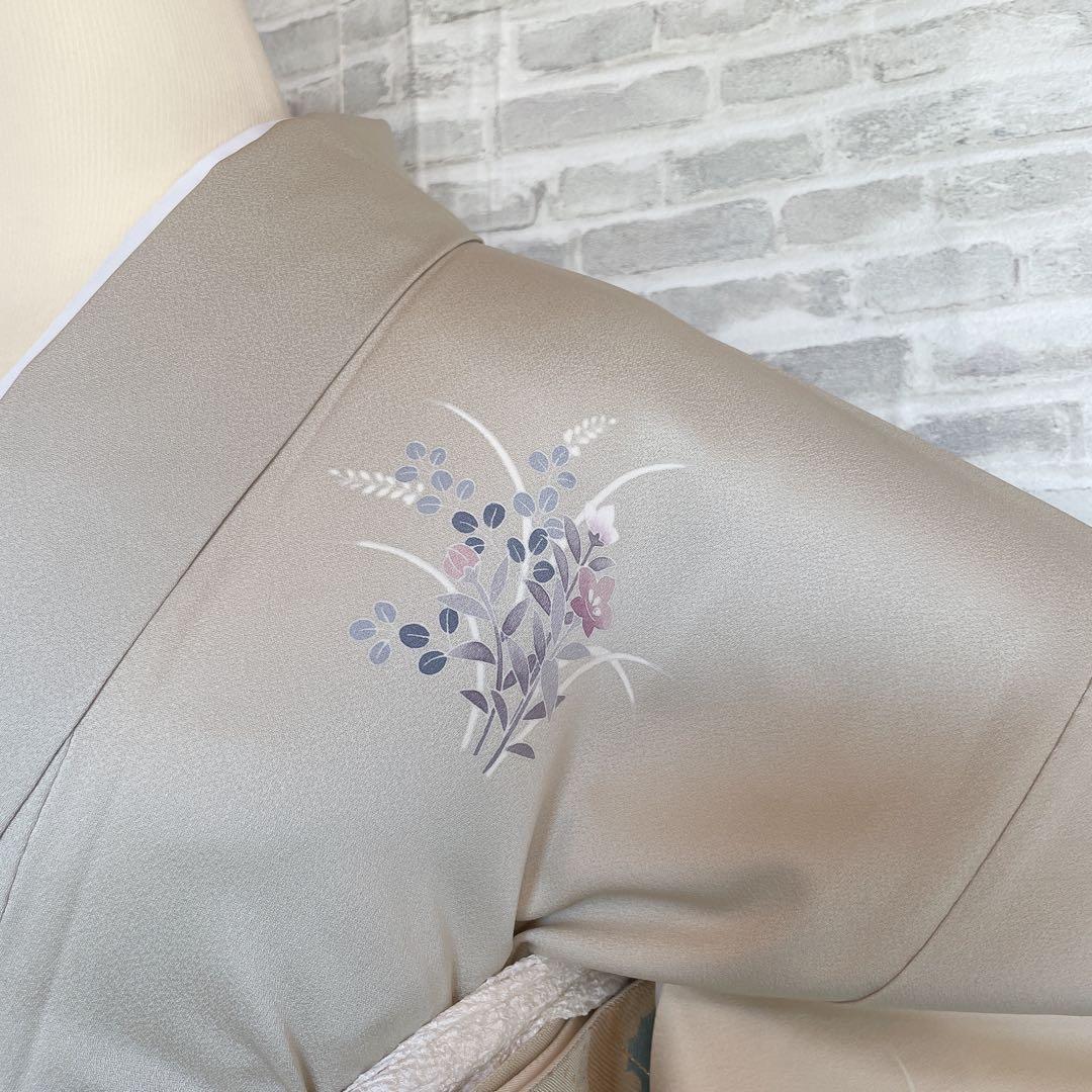 訪問着　フルセット　友禅　菊と梅　儚さ　入学式　卒業式　着物　H6