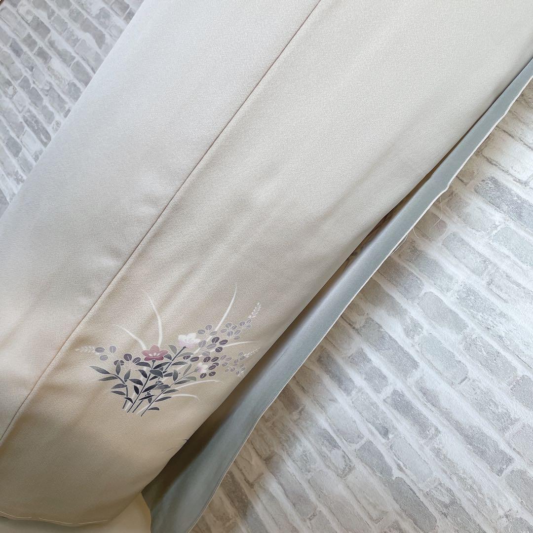 訪問着　フルセット　友禅　菊と梅　儚さ　入学式　卒業式　着物　H6