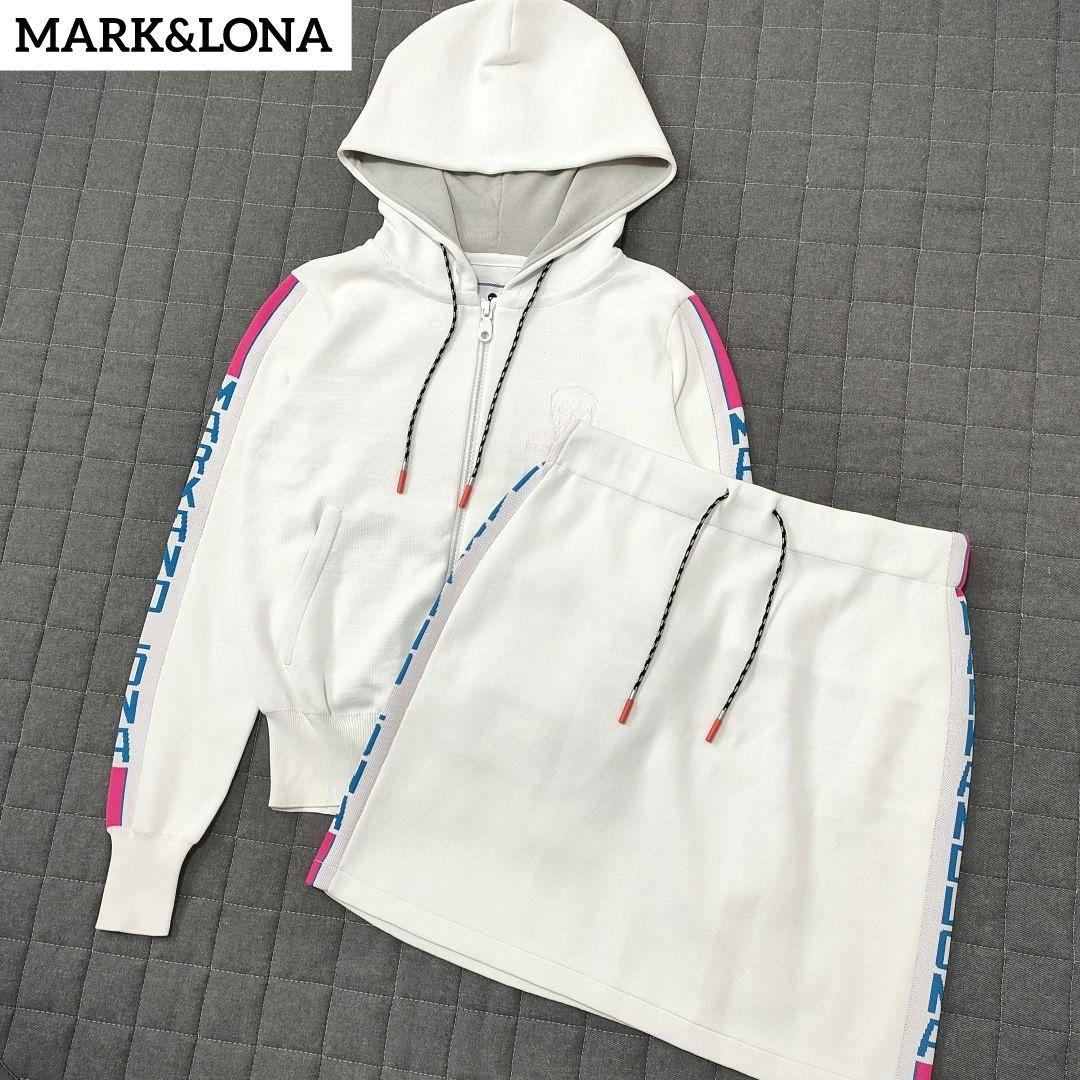 【Ayy@】マークアンドロナ　セットアップ　ジップパーカー　スカート　S