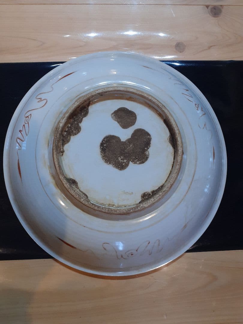 中国明末清初呉須赤絵大皿