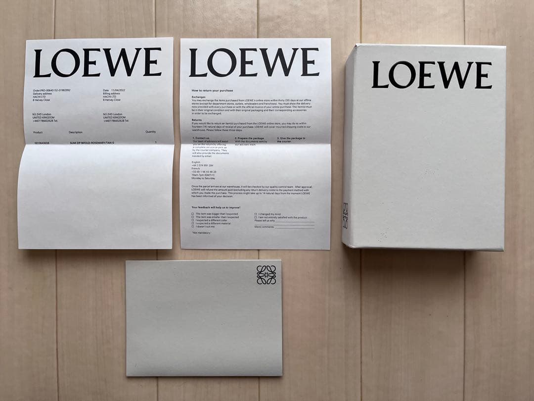 ymy様 LOEWE スリムジップバイフォールドウォレットアナグラム 折り財布