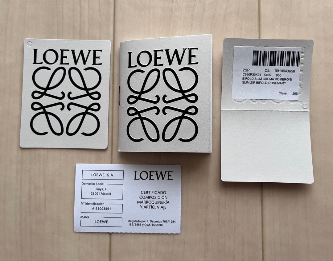 ymy様 LOEWE スリムジップバイフォールドウォレットアナグラム 折り財布