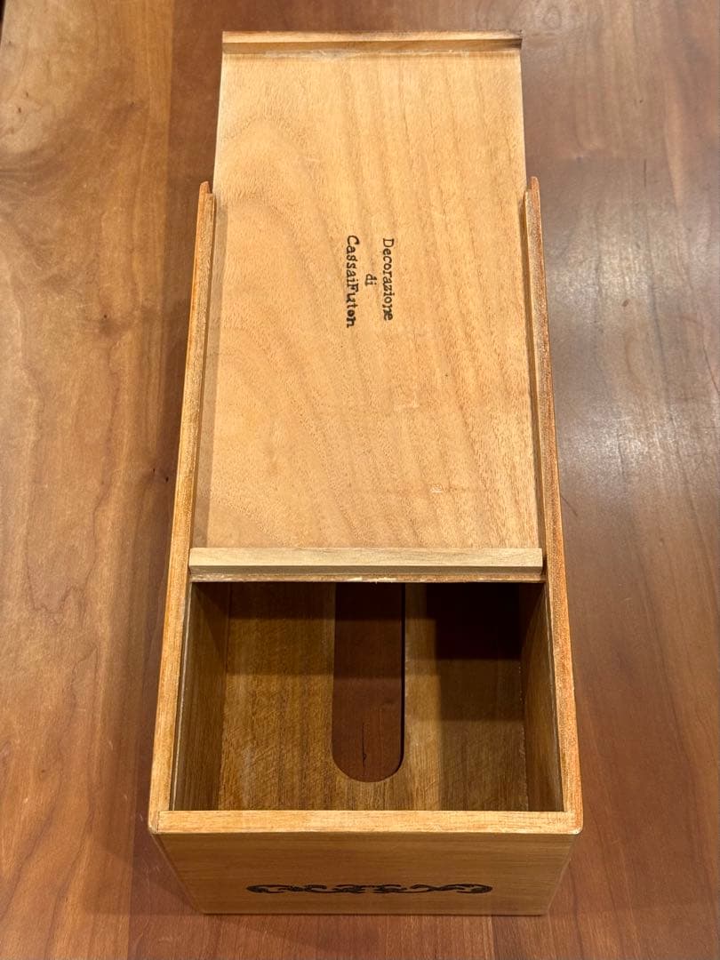 【希少・美品】コントラバス 木製ティシューケース イタリア製