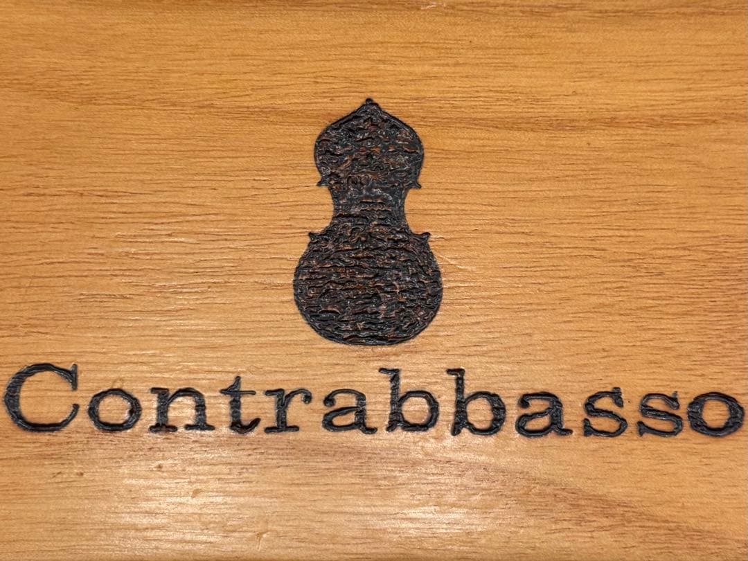 【希少・美品】コントラバス 木製ティシューケース イタリア製