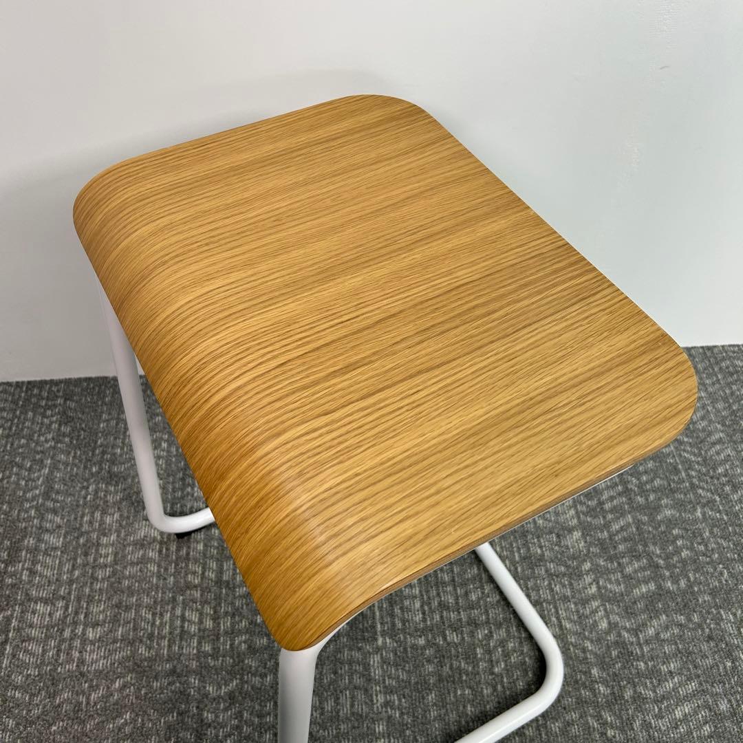 ⑤Knoll/ノル トボガン プルアップテーブル　ホワイトxホワイトオーク