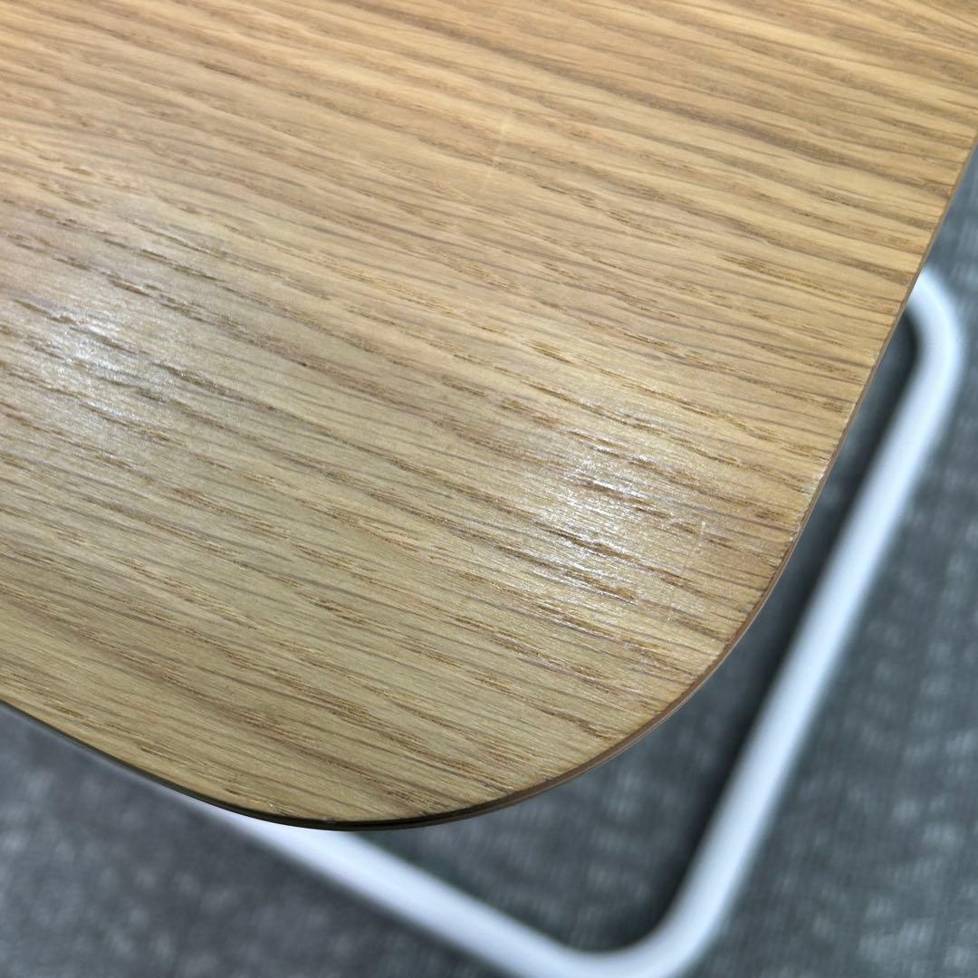 ⑤Knoll/ノル トボガン プルアップテーブル　ホワイトxホワイトオーク