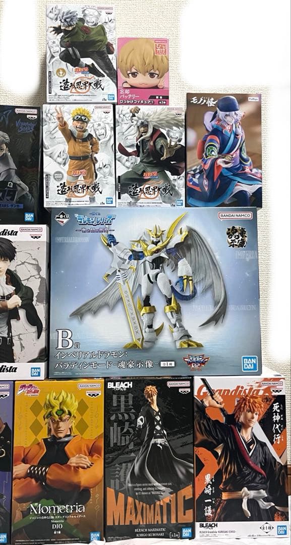 人気アニメ ジョジョ BLEACH ナルト 等 フィギュア まとめ売り15点 ⑼