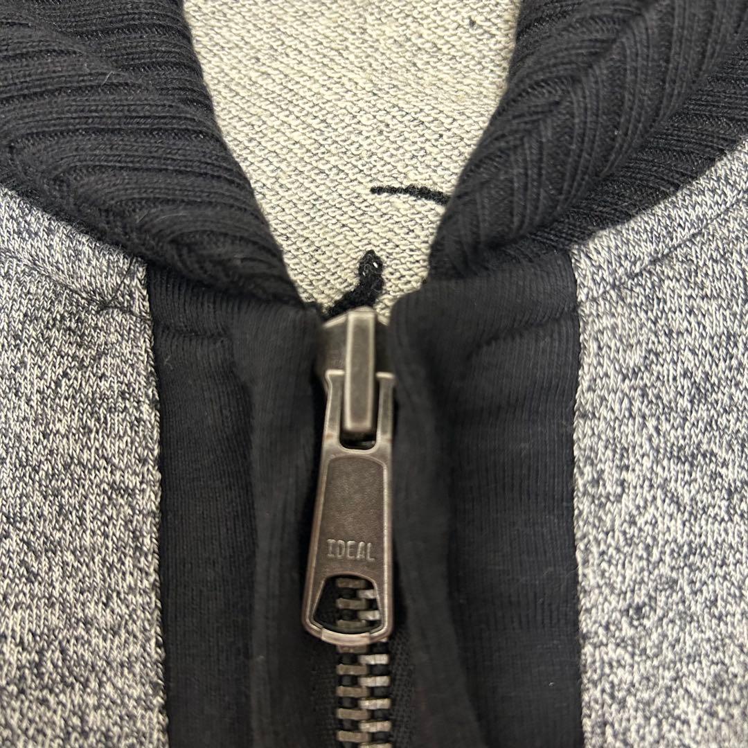 【美品】VANSON バンソン　ジップ　ジャケット　スウェット　ワッペン刺繍