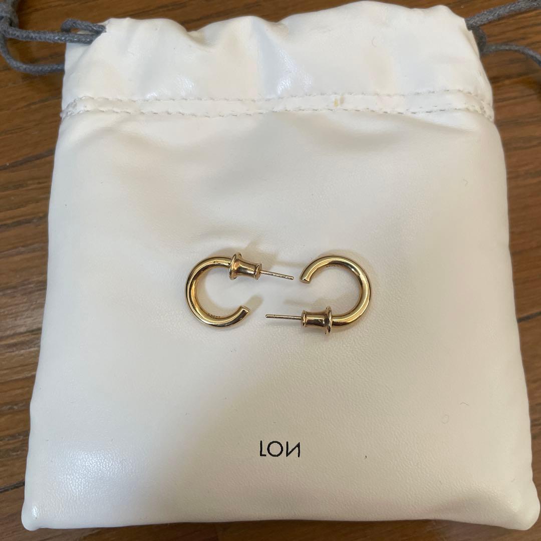 LON ゴールド フープピアス 約3cm