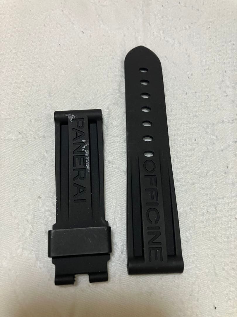 パネライOFFICINE PANERAI純正ラバーベルト 22mm未使用ブラック