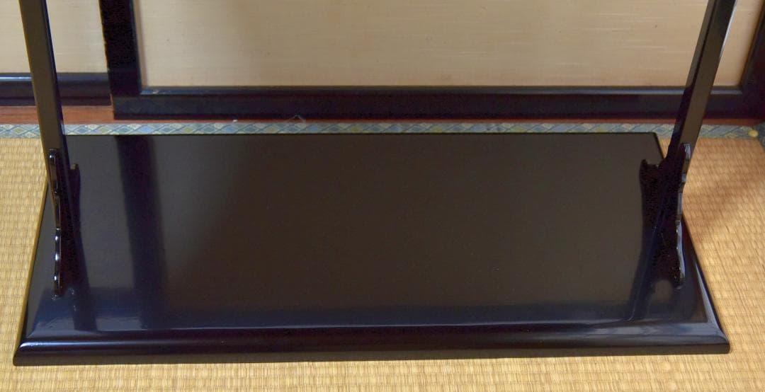 真塗　及台子【極上品】組立式　飾り棚　お茶道具／共箱