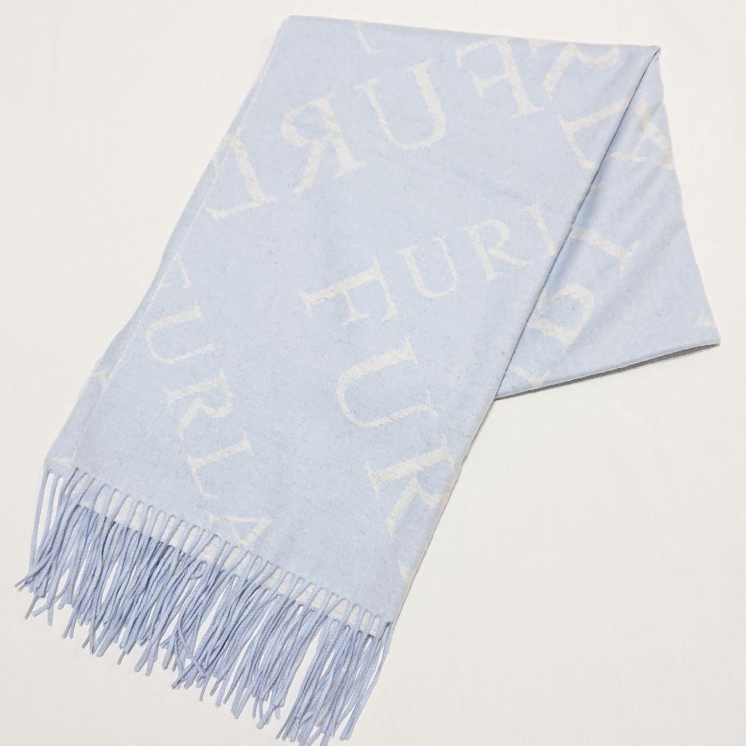 【新品タグ付き】フルラ カシミヤ100%大判ストール 文字