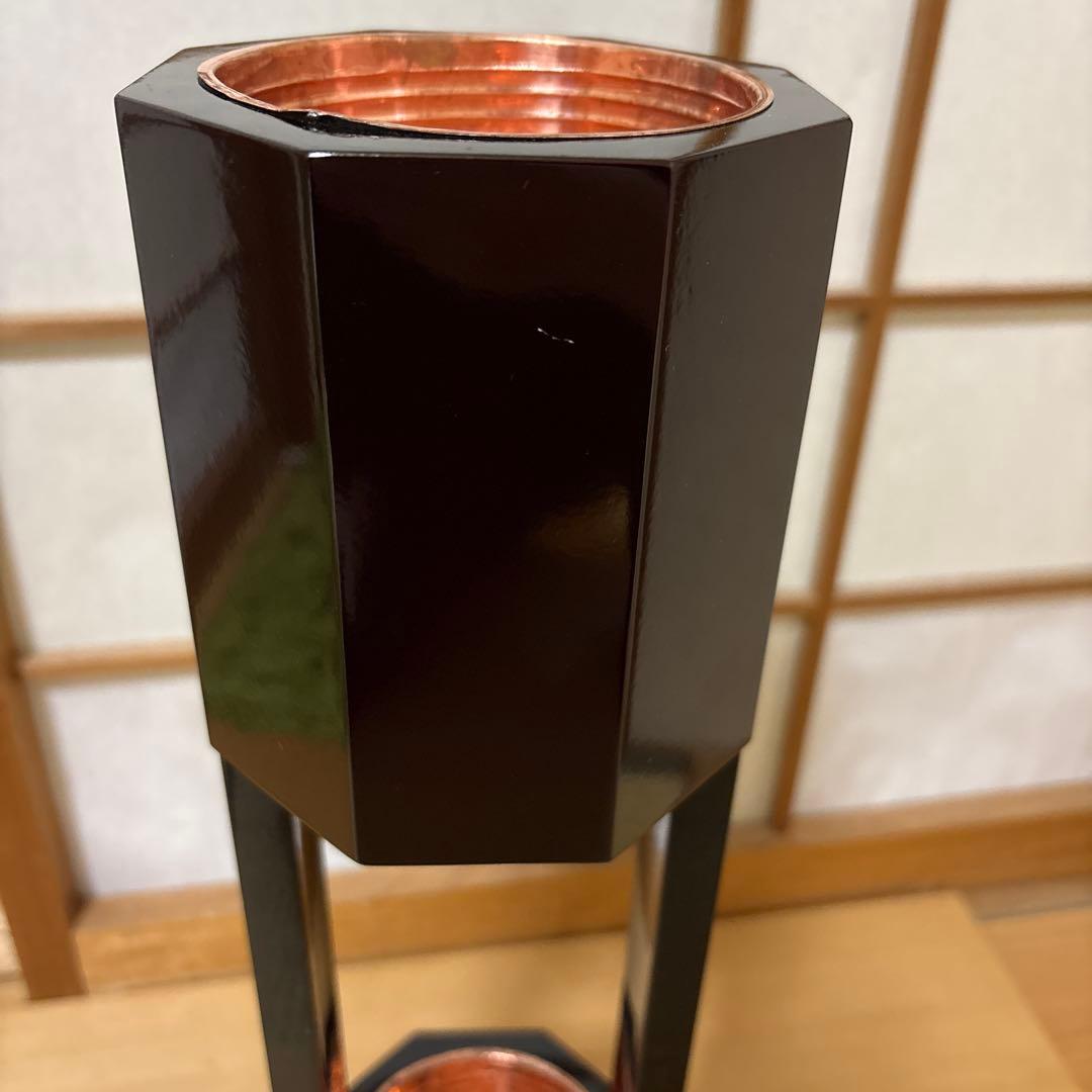 30 お正月限定セール　華道　八角二重切　 二重切り　花器　二重切　華道具　花瓶