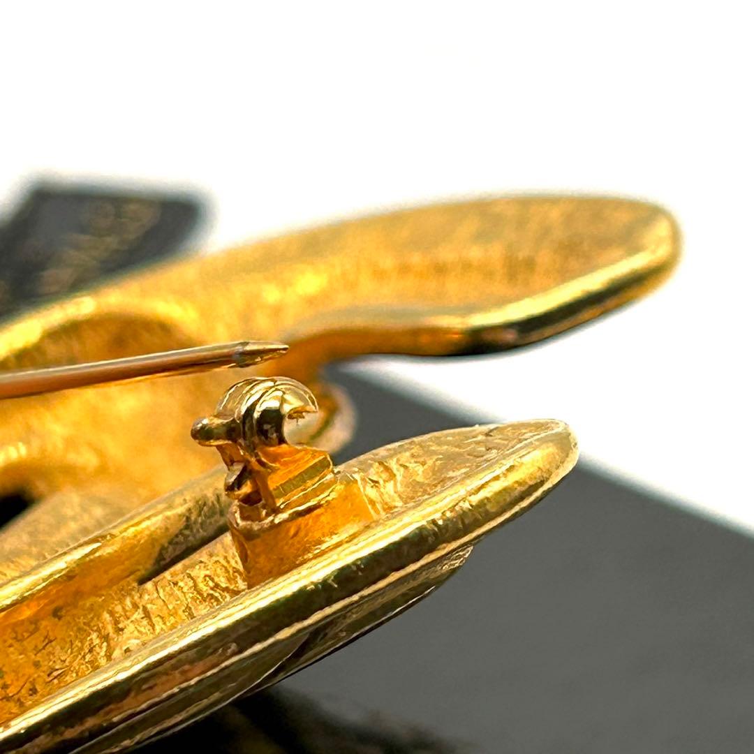 未使用 CHANEL シャネル ヴィンテージ マトラッセ ココマーク ブローチ