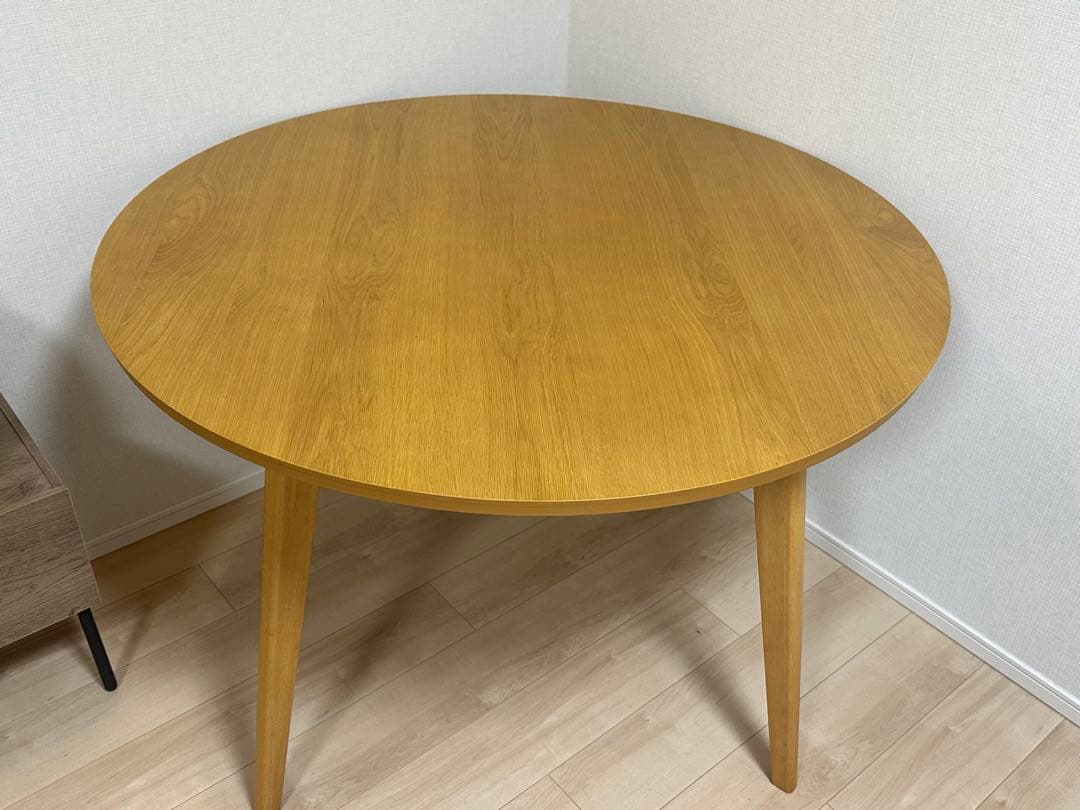 ⚫︎レキミ⚫︎ベルメゾン - 集える円形ダイニングテーブル 直径約110cm