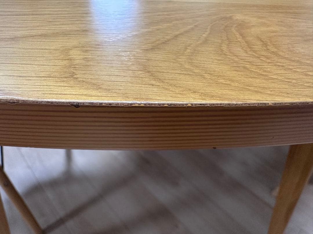 ⚫︎レキミ⚫︎ベルメゾン - 集える円形ダイニングテーブル 直径約110cm