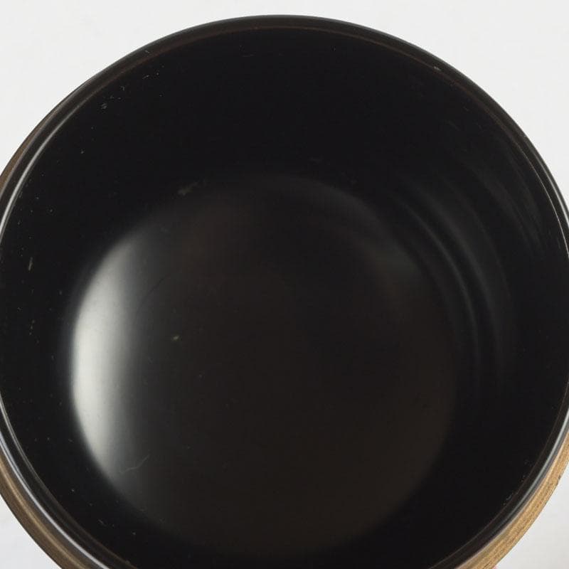 茶道具　加賀蒔絵師　和田寿峰作　立雛蒔絵　中棗　共箱　V　9675