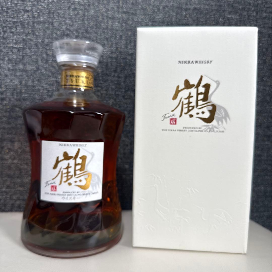 ニッカウヰスキー 鶴 700ml サービスにシングルモルト余市 50ml