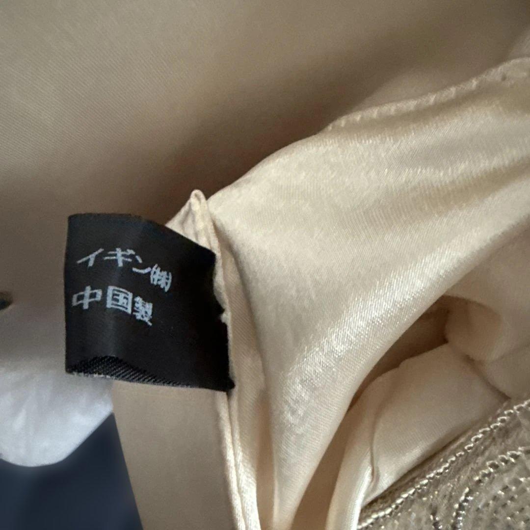 ビーズ刺繍 アイボリー クラッチバッグ