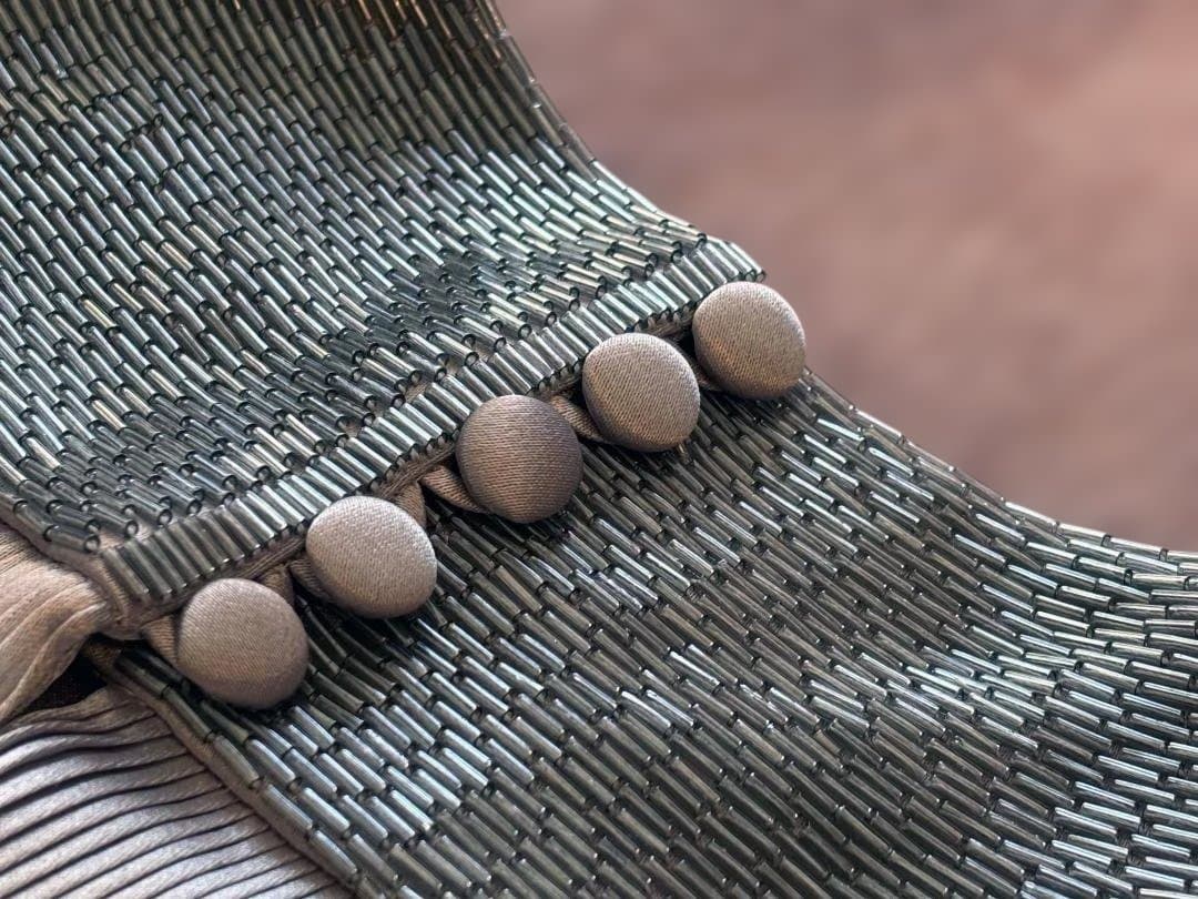 ダイアナ妃 シルバーロングドレス 英国王室御用達 GNYUKI TORIMARU