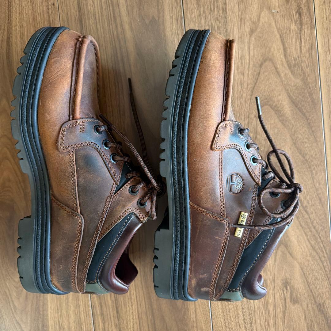 靴 timberland moc toe Mid gtx brown