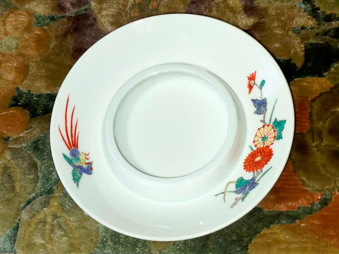 ♥値下げ！♥未使用　人間国宝　十四代　酒井田柿右衛門　灰皿　共箱付き　骨董　古玩