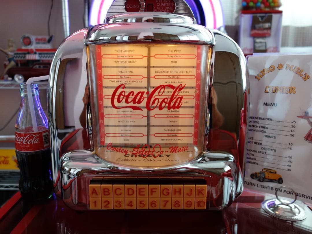 コカコーラ アメリカンダイナー ジュークボックス型ラジオ ビンテージ アメグラ