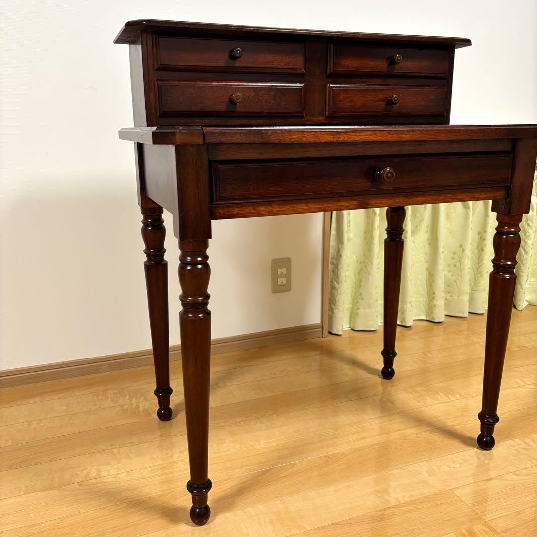 木製 ライディングデスク ビンテージ 天然木 学習机事務机 アンティーク