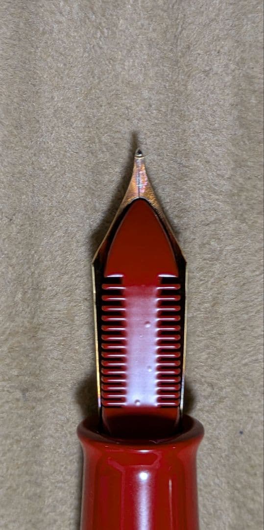 廃盤Namiki万年筆 URUSHIコレクション 朱リング50号 小太刀(太字)