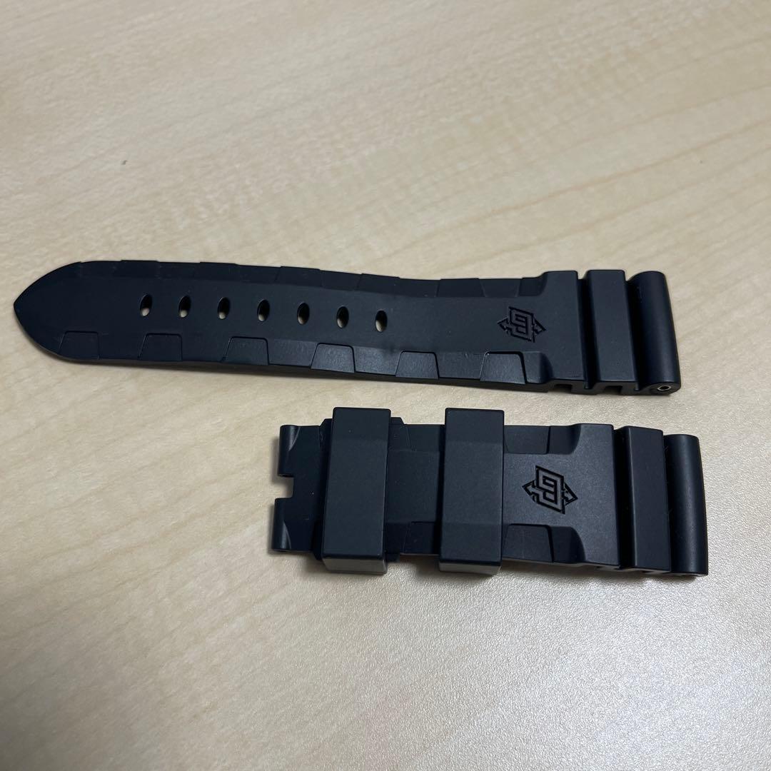 【極美品】パネライ 純正 カウッチュー アコーディオン ラバーベルト 44mm