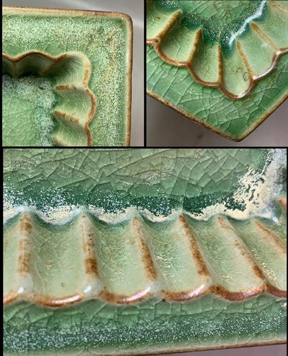 中国 足付四方盤　f2220720