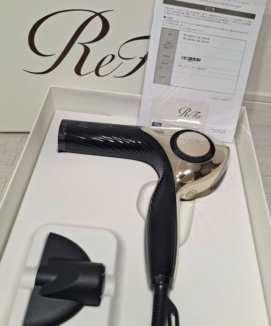 動作確認済◎ReFa ビューテックドライヤー ブラック ギャランティカード付