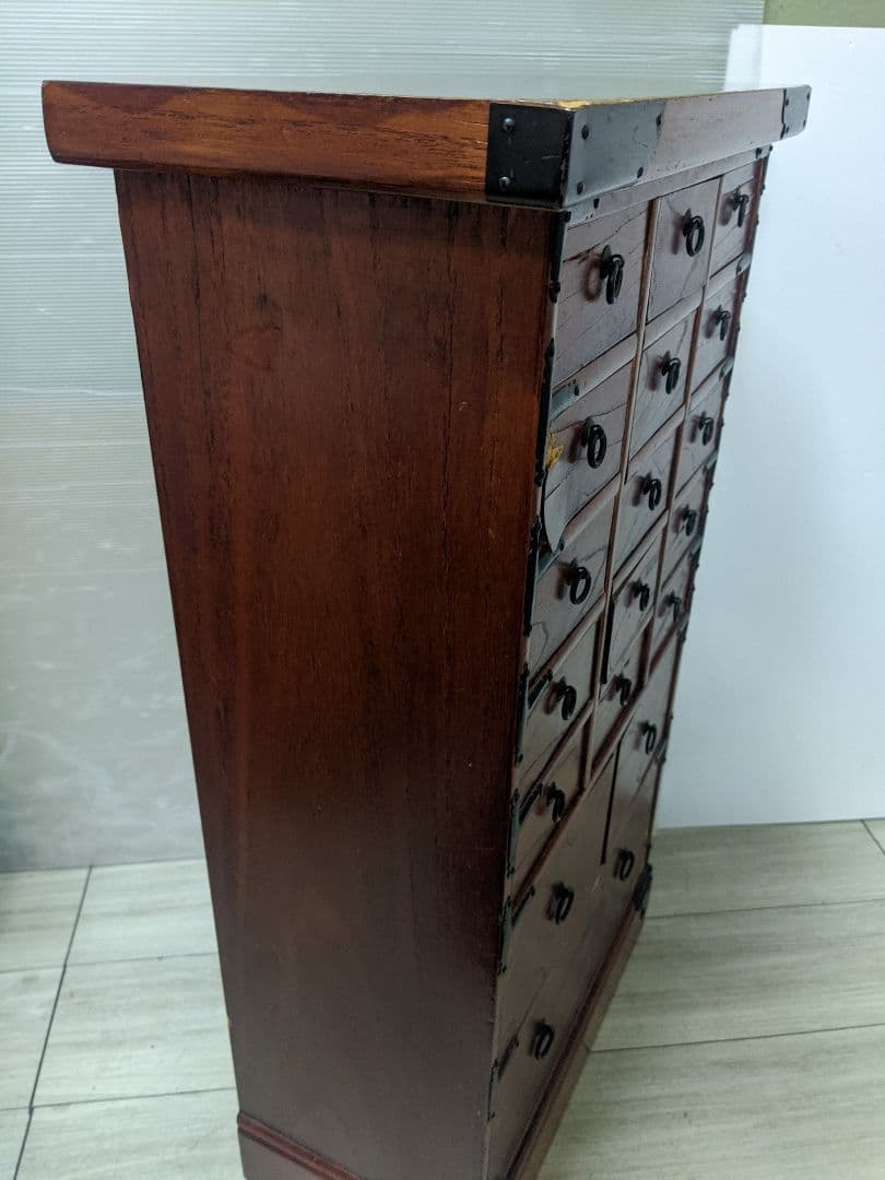 薬箪笥 整理棚 収納 箱 漢方 ヤクジャン 引出し チェスト アンティーク