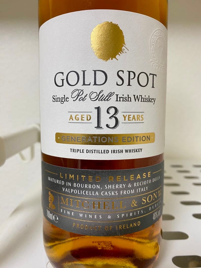 日本未入荷 ゴールドスポット 13年 Gold Spot アイリッシュウイスキー