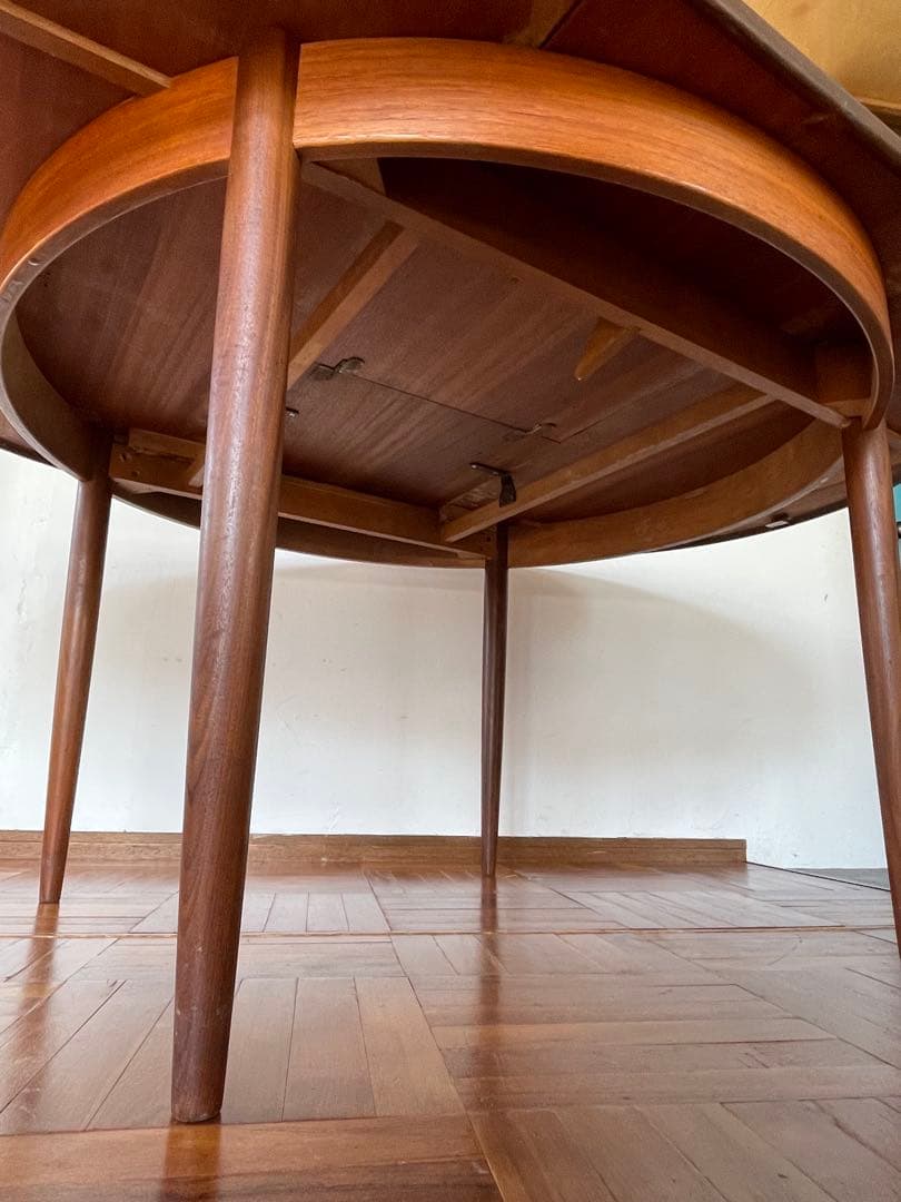 イギリス ヴィンテージ G PLAN ラウンド エクステンション テーブル