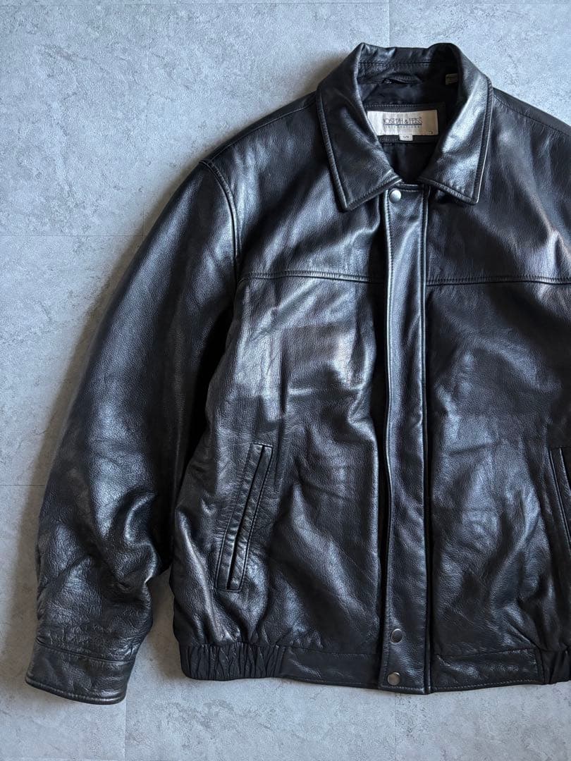 菖己様 JOSEPH&FEISS レザージャケット ブラック L 本革 美品