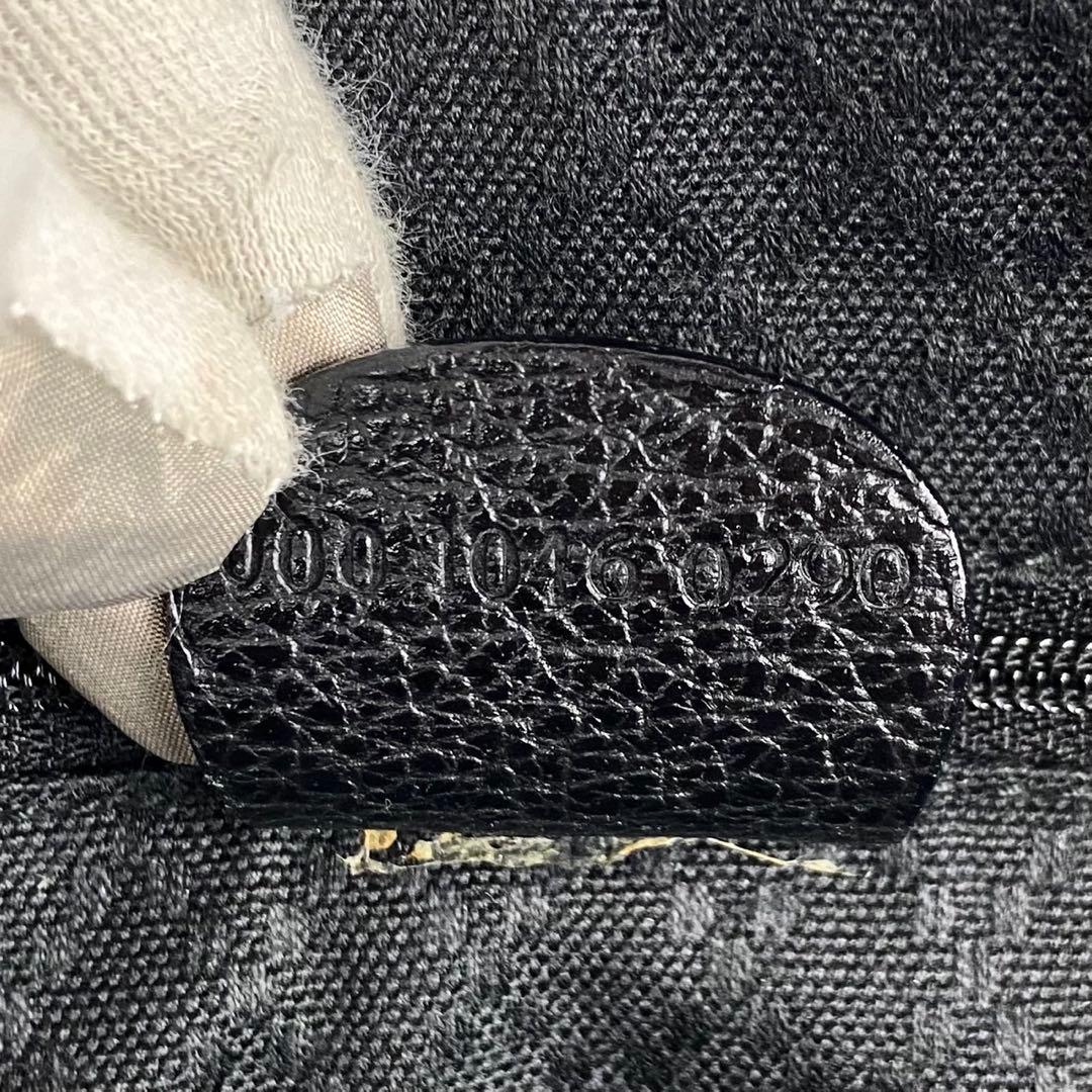 美品 オールドグッチ 2way スエード レザー バンブー 斜め掛け ブラック