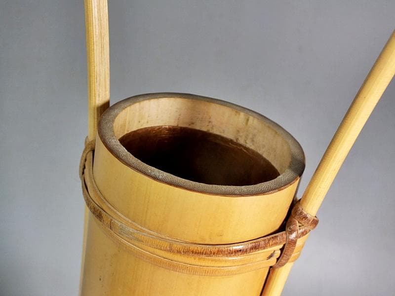 ☆ 三世 早川 尚古斎 嘉代似花筒 共箱 大きな作 高さ54cm!! ☆6B4