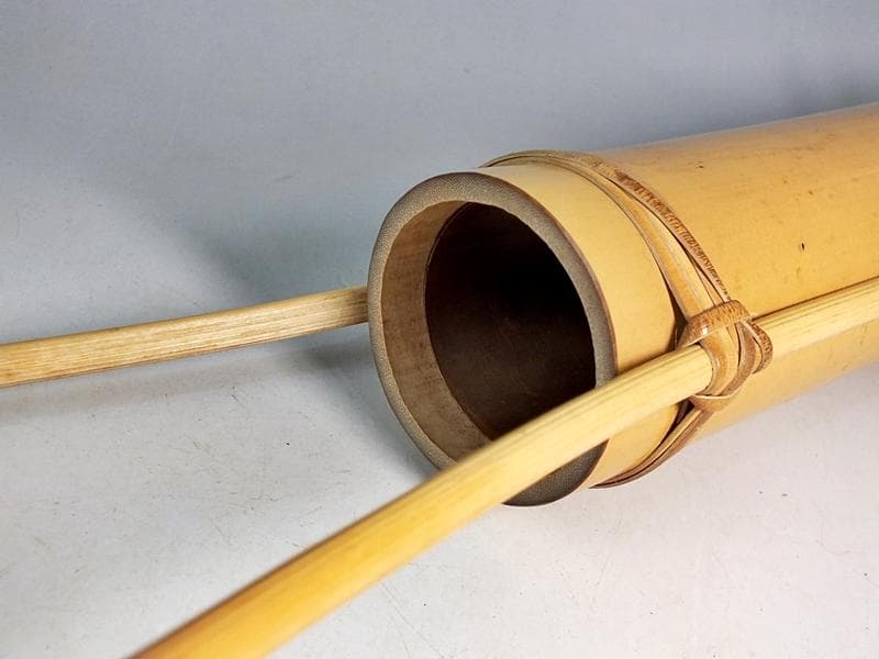 ☆ 三世 早川 尚古斎 嘉代似花筒 共箱 大きな作 高さ54cm!! ☆6B4