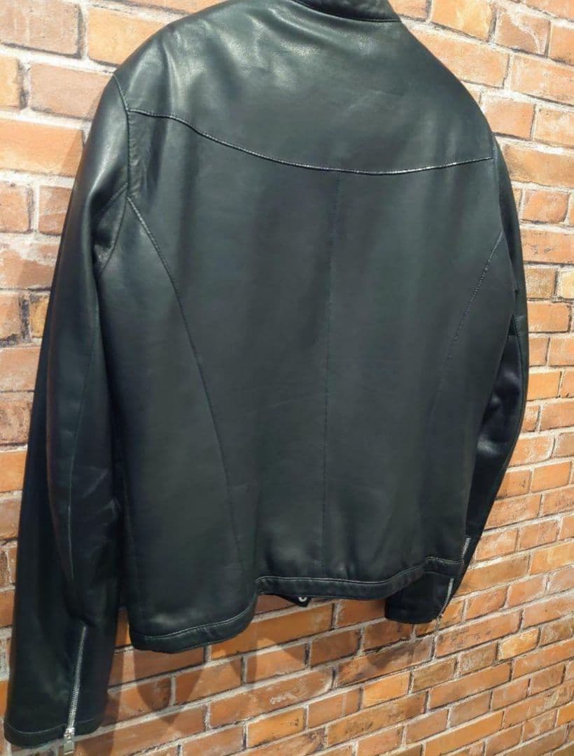 N*n様 秋冬 デラン Delan 国内正規品ウォッシュドラムレザーライダースジ