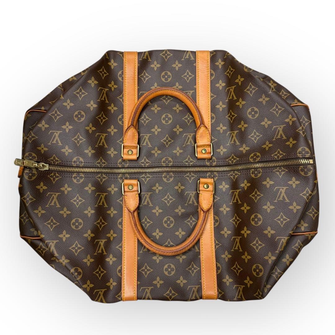 ルイヴィトン　モノグラム　キーポル50　ボストンバッグ　ブラウン　旅行