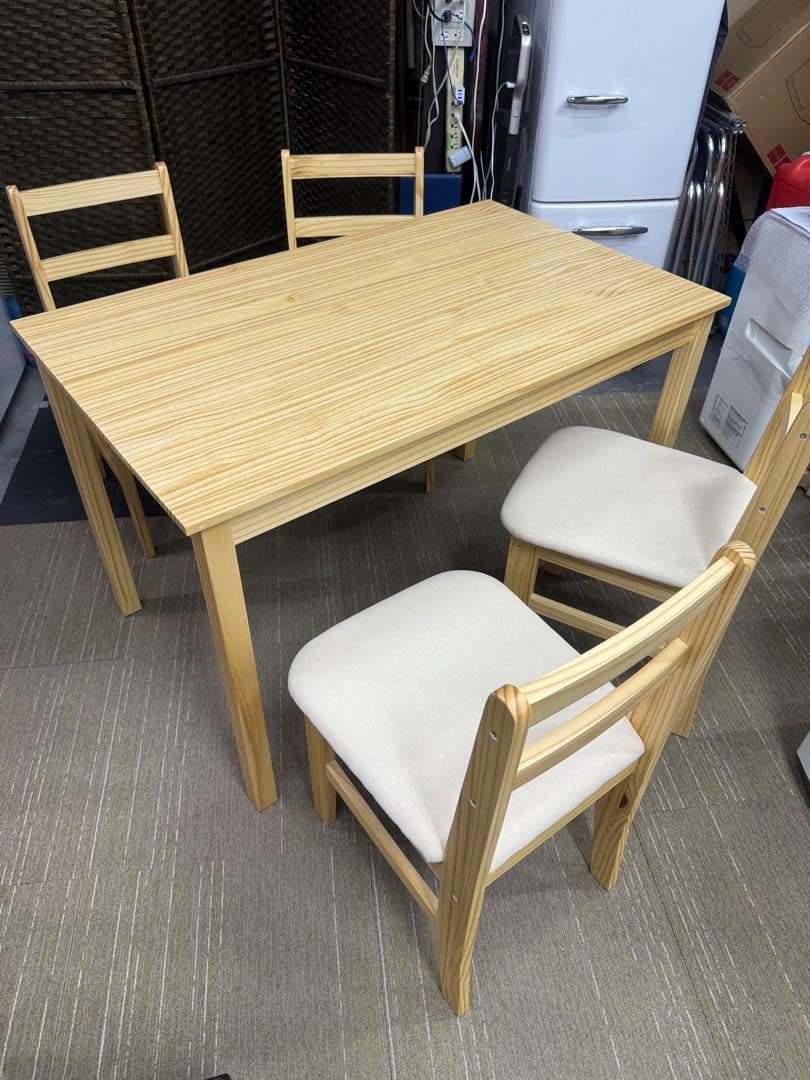 【超美品】LOWYA ロウヤ　ダイニングテーブル 5点セット　NEWナディア