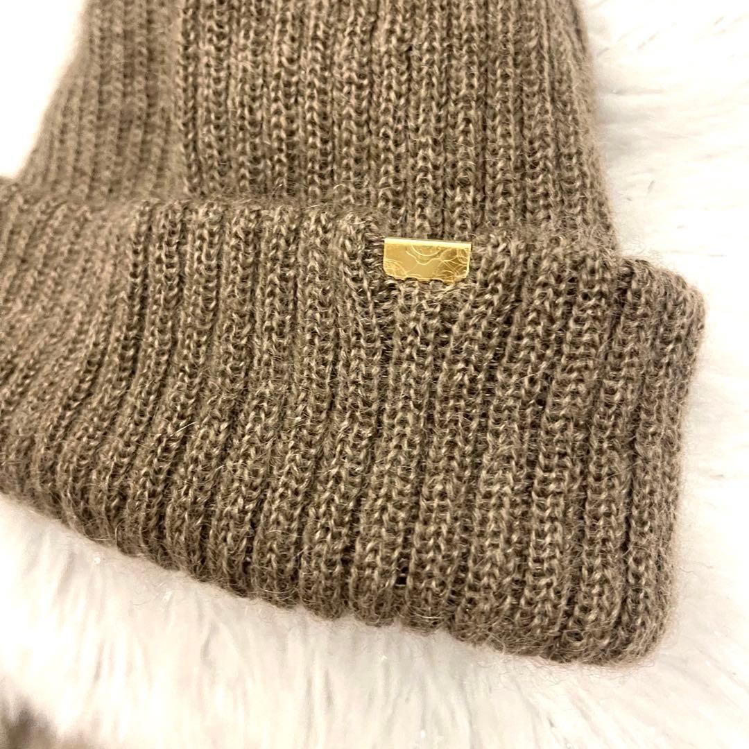 ca4la カシラ ニット帽　EX PLATINA FOX5 ファーニット