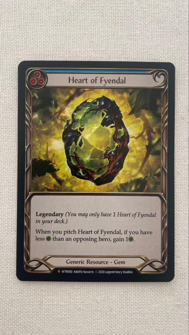 Heart of Fyendal Rainbow foil　fab