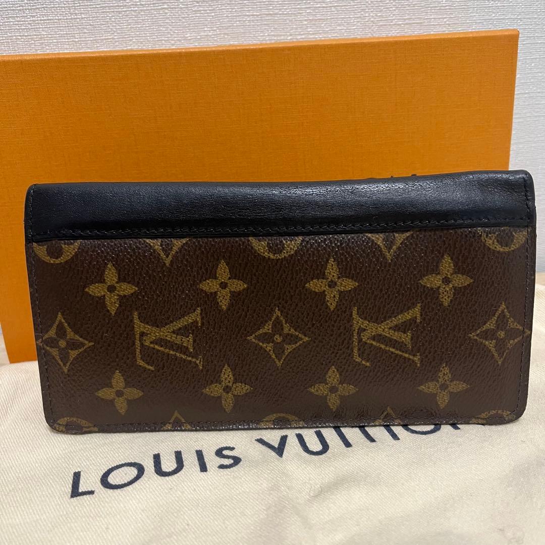 【財布】ルイヴィトン モノグラムマカサー ポルトフォイユ タノン 2つ折長財布